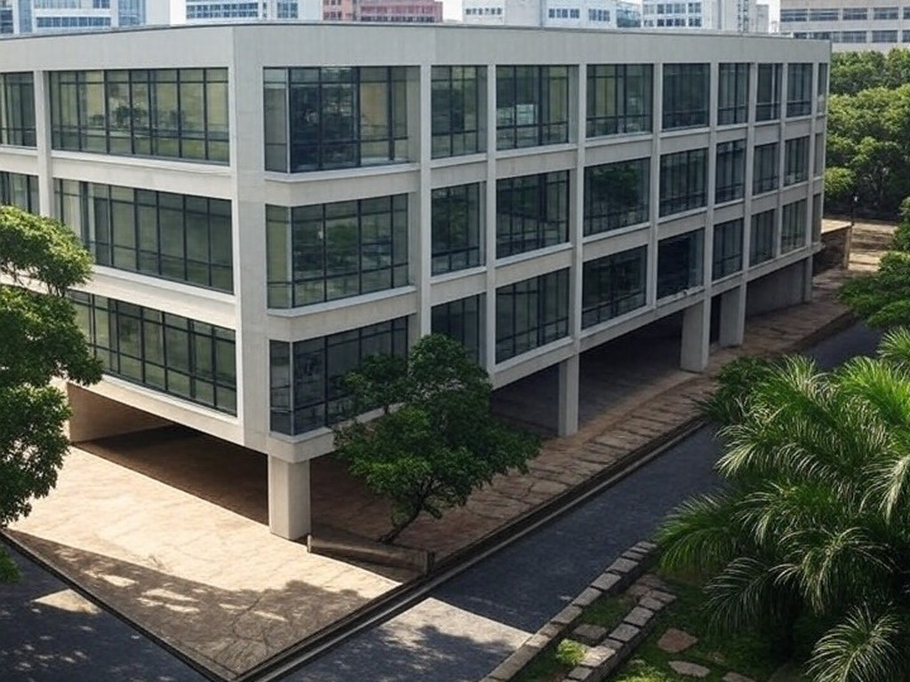 Campus universitário brasileiro com prédio de faculdade de medicina, representando falhas em 30% das instituições no Brasil.