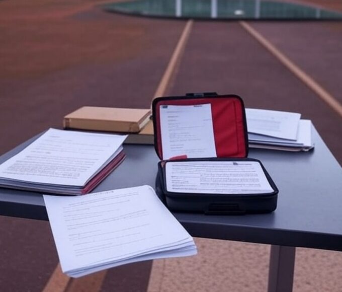 Edifício da CLDF em Brasília com pilhas de documentos simbolizando burocracia em lei sobre primeiros socorros em concursos no DF.