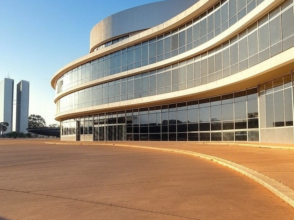 Prédio escolar em Brasília com arquitetura moderna, representando inscrições para EJA no Distrito Federal.