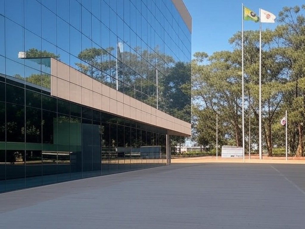 Edifício da Caesb em Brasília, representando divulgação de resultados provisórios de concurso público.