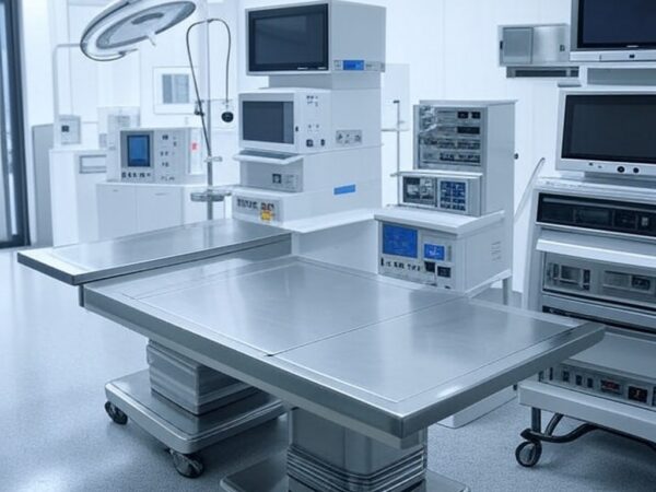 Aparelhos de anestesia modernos no Hospital de Base do DF, valorizados em R$ 1,2 milhão, para modernização de cirurgias.