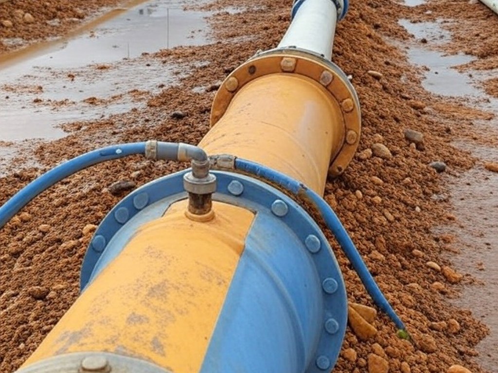 Imagem de rua na Asa Norte, Brasília, com manutenção da Caesb interrompendo água, causando transtornos em prédios governamentais.
