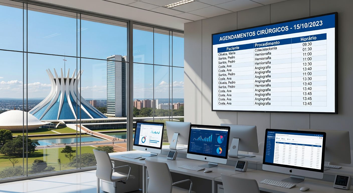 Fachada do Hospital de Base do DF, representando redução em cancelamentos de cirurgias ortopédicas.