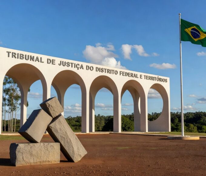 Edifício do TJDFT em Brasília, simbolizando trajetória e preservação da memória institucional.