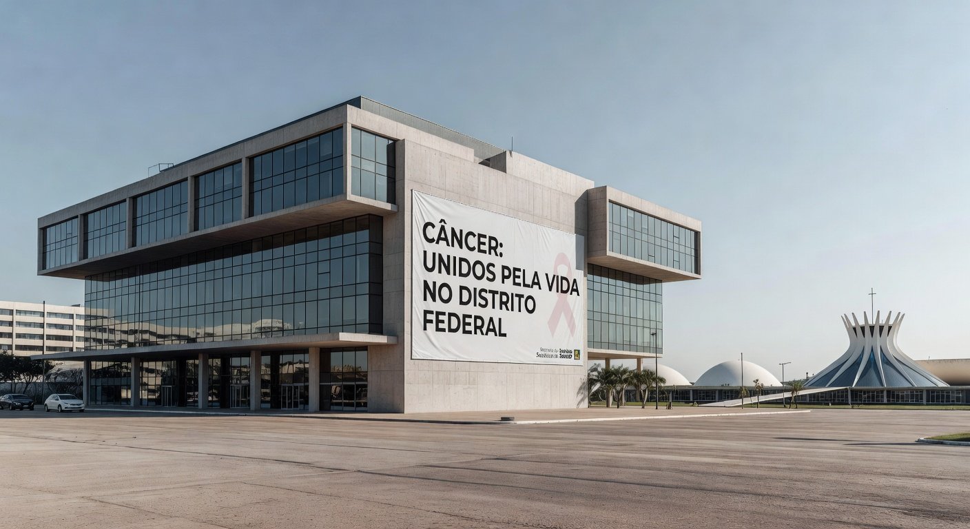 Hospital em Brasília representando estimativas de casos de câncer no DF até 2028, segundo INCA.