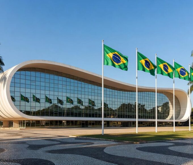 Edifício do banco BRB em Brasília representando proposta de R$ 15 bilhões por ativos do Banco Master.