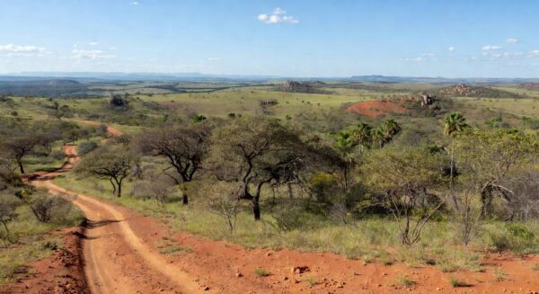 Paisagem natural em Brazlândia para criação de parque de 1.600 hectares pelo Instituto Brasília Ambiental.