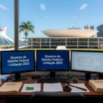 Edifício governamental em Brasília representando autonomia da SGDI para licitações em tecnologia no DF.