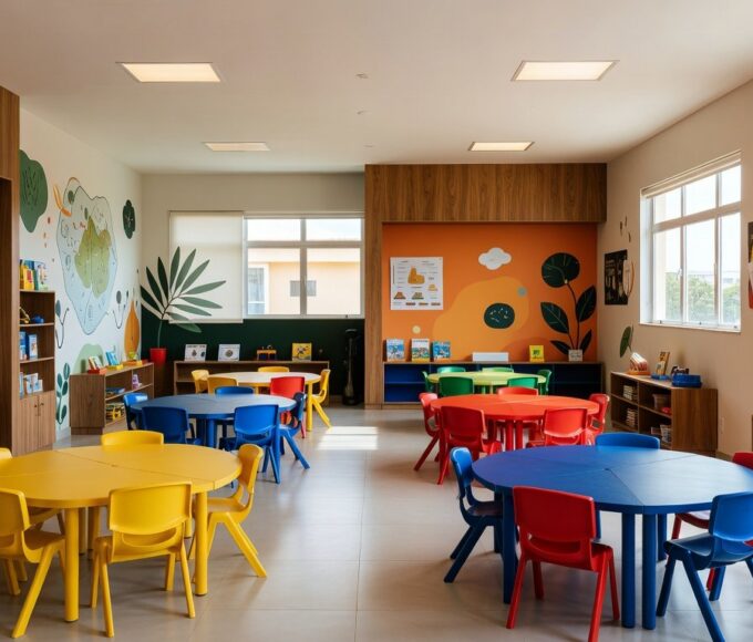 Escola no Recanto das Emas com refeitório, biblioteca e câmeras de segurança inaugurados