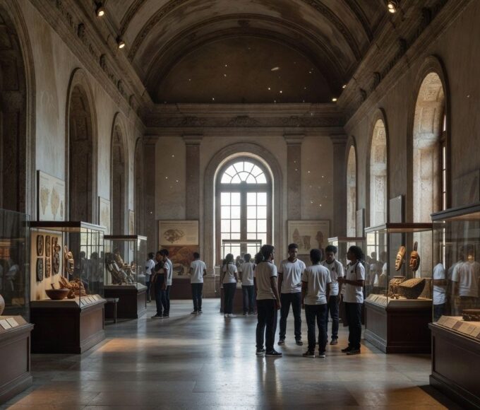 Estudantes da rede pública do DF visitam Museu Nacional e debatem pertencimento cultural