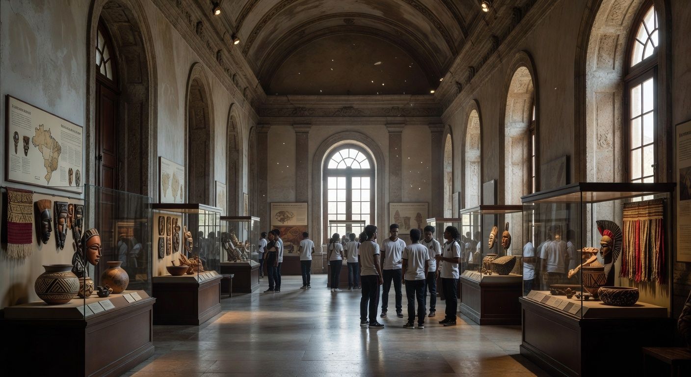 Estudantes da rede pública do DF visitam Museu Nacional e debatem pertencimento cultural