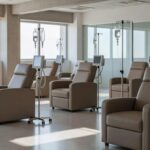 Sala de infusão abandonada em hospital do DF com equipamentos desatualizados