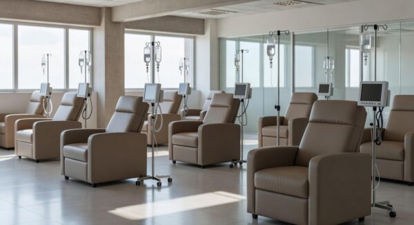 Sala de infusão abandonada em hospital do DF com equipamentos desatualizados