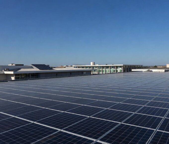Painéis solares em Brasília simbolizando parceria TJDFT, Terracap e CEB