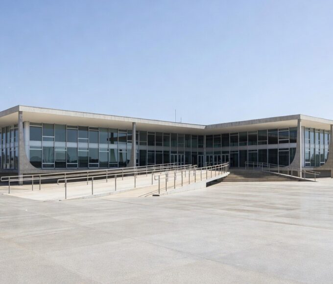 Banco abandonado em praça de Brasília simbolizando abandono de idosos no DF