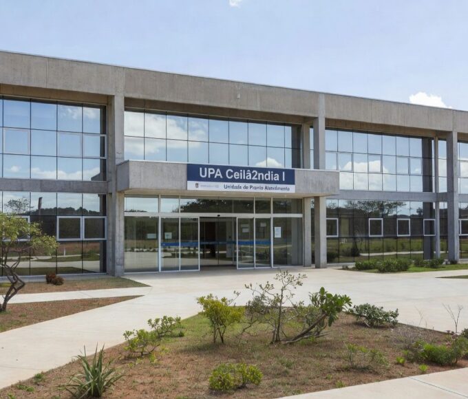 Fachada da UPA Ceilândia I durante visita de manutenção da certificação ONA