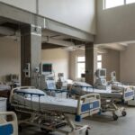 Área de descanso em UPA do DF com materiais reutilizados do Hospital de Base