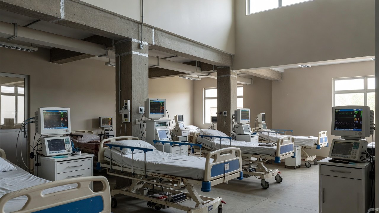 Área de descanso em UPA do DF com materiais reutilizados do Hospital de Base