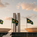 Congresso Nacional em Brasília simbolizando eleições para o Senado