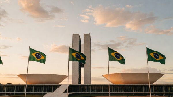 Congresso Nacional em Brasília simbolizando eleições para o Senado