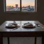 Mesa com pouca comida em casa no DF simbolizando insegurança alimentar