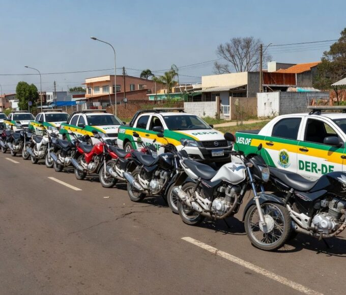 Operação DER-DF apreende motos e flagra veículo adulterado na EPPL em Brasília