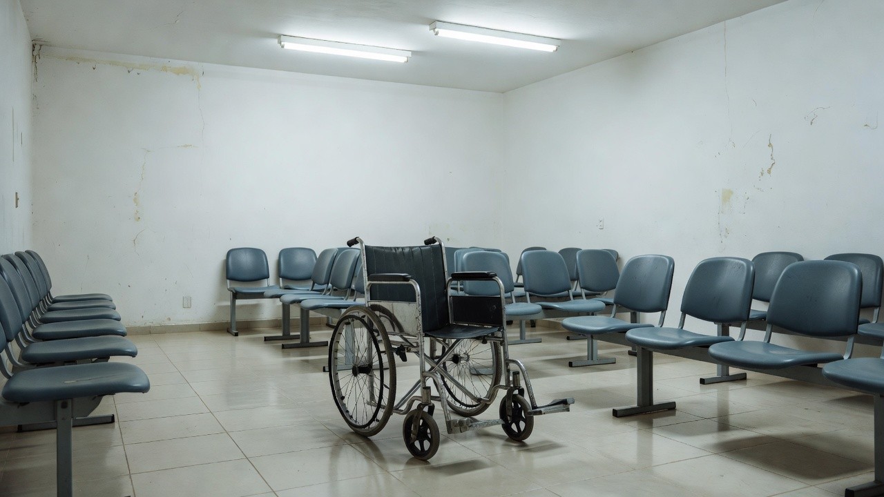Sala de espera vazia em UPA do Distrito Federal