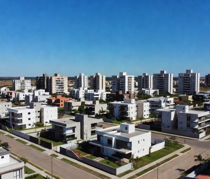Conjunto de edifícios residenciais em Brasília para licitação de imóveis da Terracap