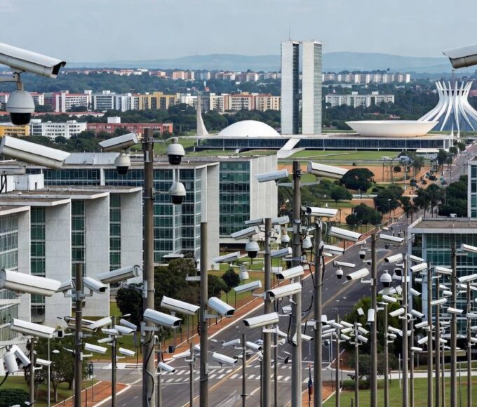 Câmeras de IA da Plataforma DF 360º instaladas no CONIC em Brasília
