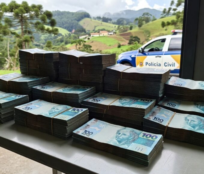 Polícia Civil apreende R$ 100 mil em Nova Trento durante investigação de furto