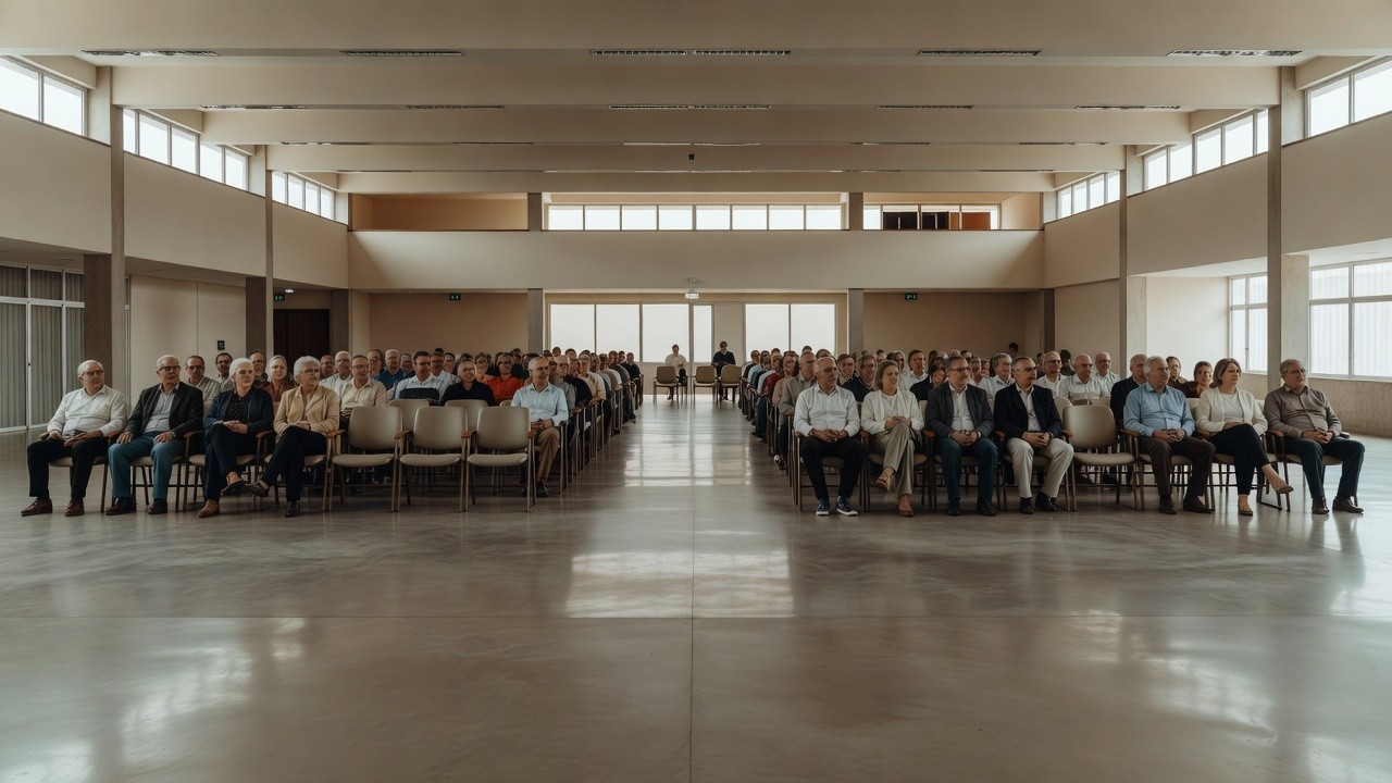 Auditório em Brasília para evento de prevenção à violência com idosos