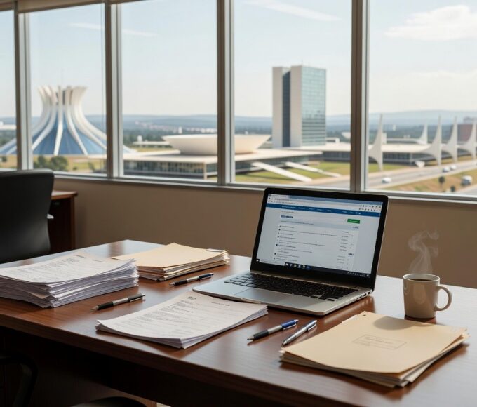 Escritório em Brasília representando vagas de emprego no DF
