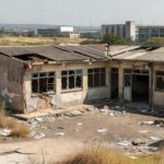 Escola pública deteriorada no DF mostrando precariedade