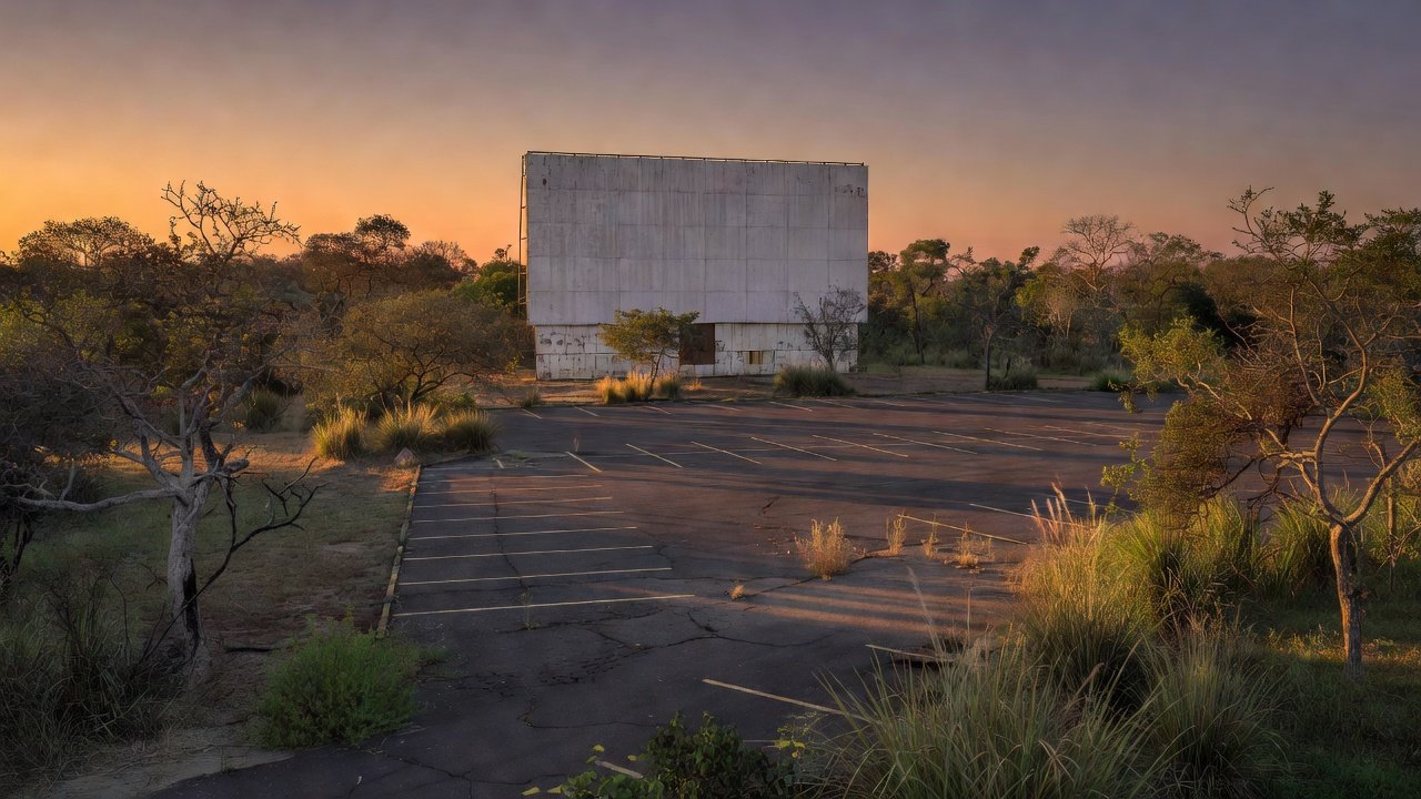 Drive-in abandonado em Brasília após décadas de descaso