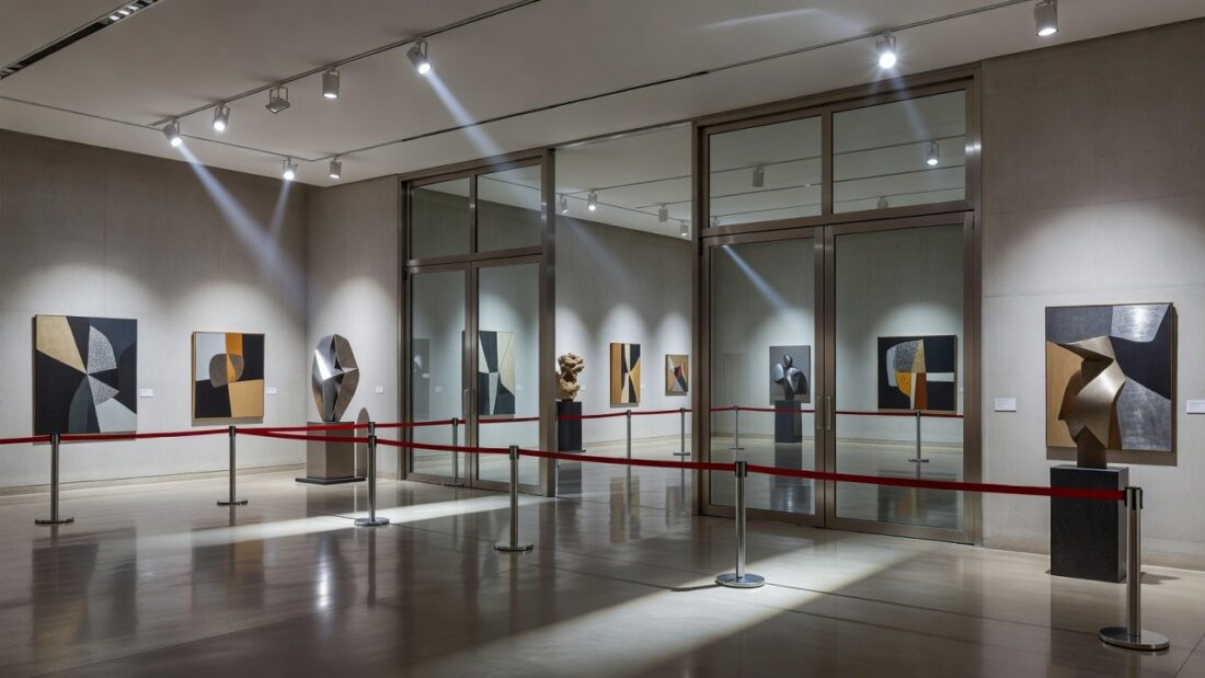 Mostra de arte na CLDF com espaço vazio evidenciando falta de acesso popular