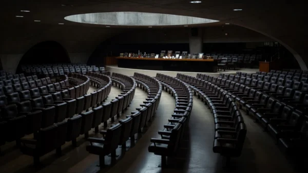 Quadra esportiva deteriorada em Brasília evidenciando precariedade na educação física do DF