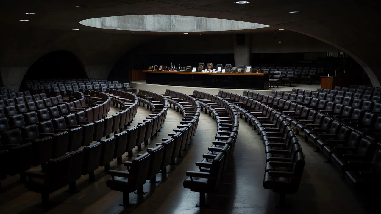Quadra esportiva deteriorada em Brasília evidenciando precariedade na educação física do DF