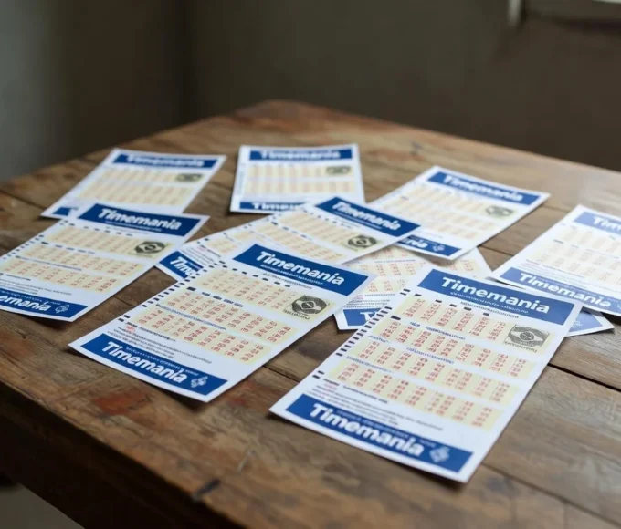 Bolas de loteria simbolizando o sorteio da Timemania com prêmio acumulado em R$ 6 milhões