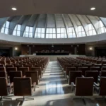 Interior da CLDF em Brasília simbolizando gastos públicos em sessão solene