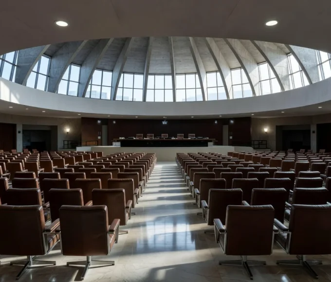 Interior da CLDF em Brasília simbolizando gastos públicos em sessão solene