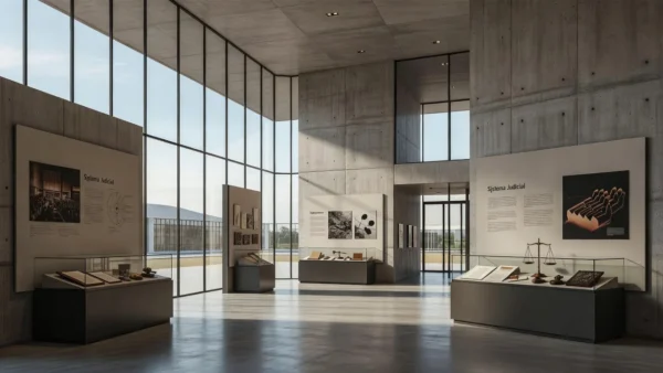 Memorial do TJDFT em Brasília com arquitetura moderna e exposições