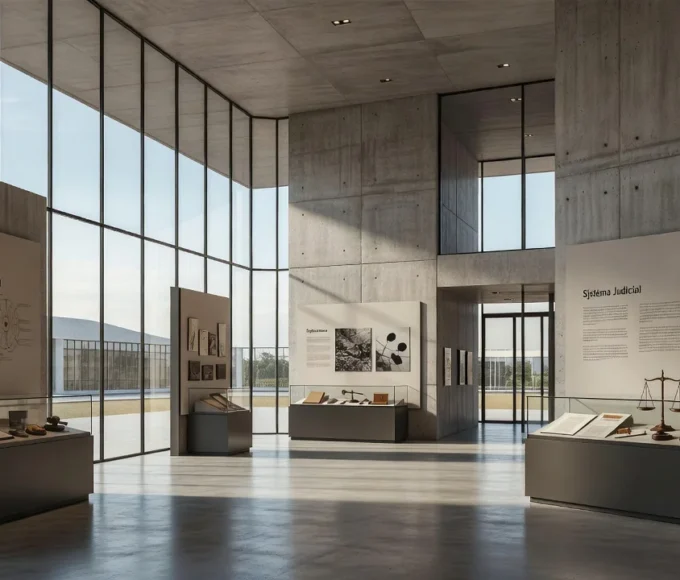 Memorial do TJDFT em Brasília com arquitetura moderna e exposições
