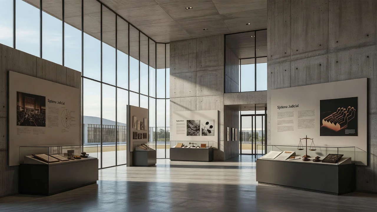 Memorial do TJDFT em Brasília com arquitetura moderna e exposições