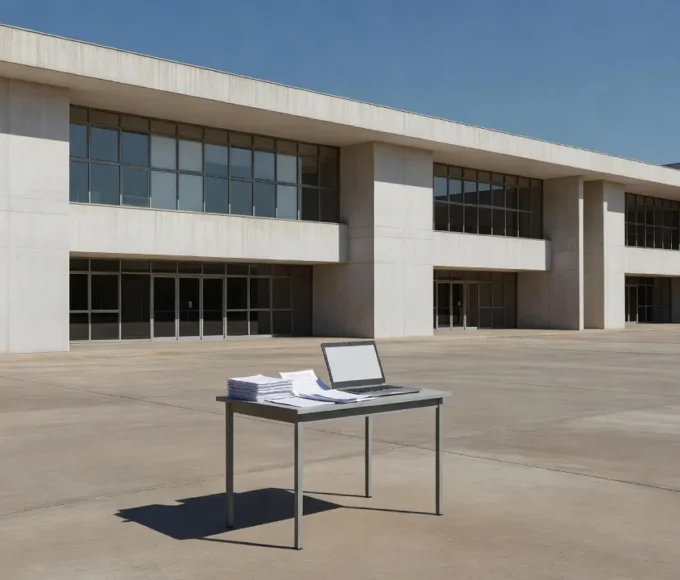 Fachada do Hospital de Base em Brasília com elementos sobre golpes de vagas de emprego falsas do IgesDF
