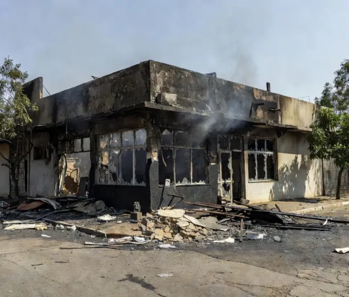 Comércio incendiado em Planaltina após crime de incêndio criminoso