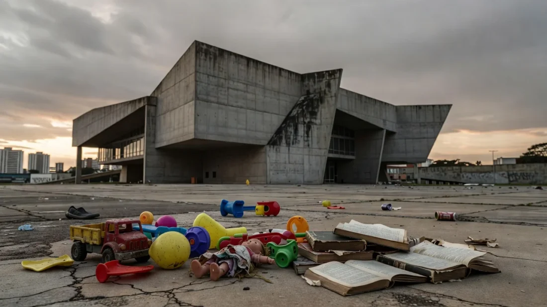 Plenário da Câmara do DF com elementos da Semana da Primeira Infância
