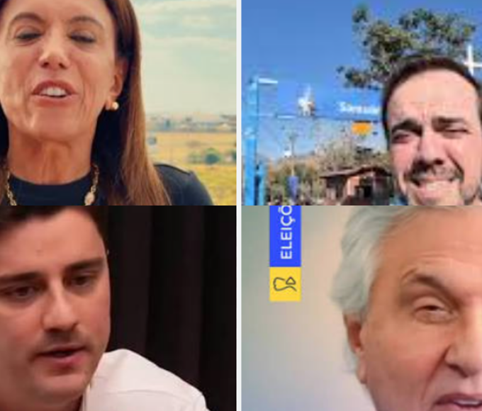 Caiado, Daniel Vilela e Diego Sorgatto em Luziânia: Ideia era mostrar força, mas...