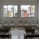 Sala de treinamento para agentes de atendimento à população em situação de rua no Brasil