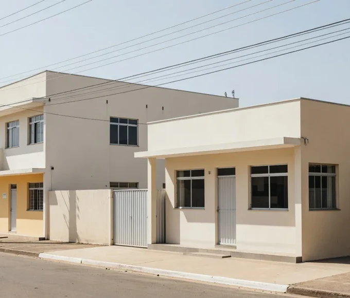 Torres de transmissão de energia em Brasília sob céu escuro representando quedas de energia da Neoenergia no DF