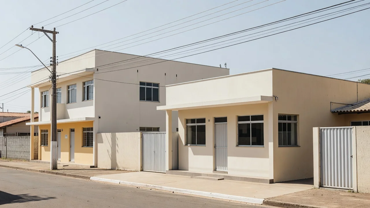 Torres de transmissão de energia em Brasília sob céu escuro representando quedas de energia da Neoenergia no DF